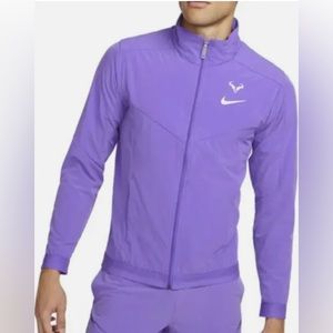 Nike Court Rafa Nadal Tennis Jacket Grape Purple Garros Men's Medium